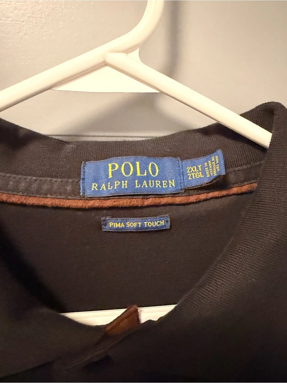 Polo by Ralph Lauren Men’s Classic Fit Long-Sleeve Polo Black 2XLT
